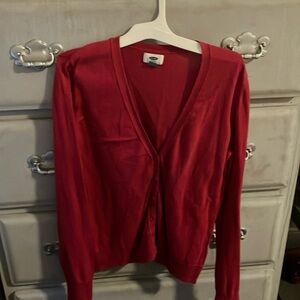 Dark pink Old Navy V-neck cardigan